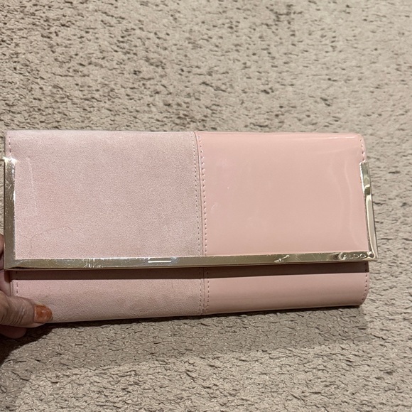 Aldo Handbags - Aldo Pink and golden Clutch